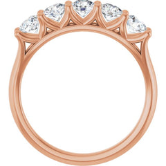 14K Rose 1 CTW Lab-Grown Diamond Anniversary Band 14K Rose 1 CTW Lab-Grown Diamond Anniversary Band