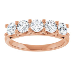 14K Rose 1 CTW Lab-Grown Diamond Anniversary Band 14K Rose 1 CTW Lab-Grown Diamond Anniversary Band