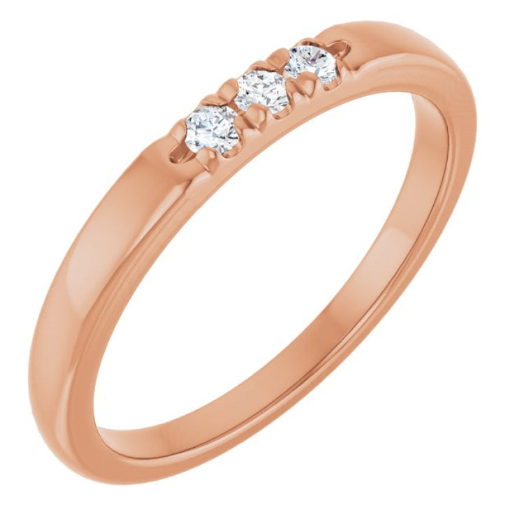 14K Rose 0.08 CTW Lab-Grown Diamond Anniversary Band 14K Rose 0.08 CTW Lab-Grown Diamond Anniversary Band