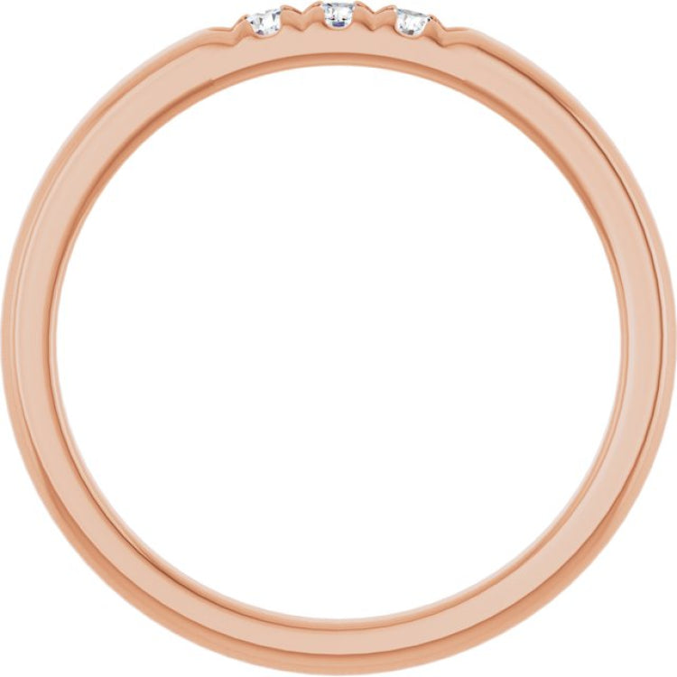 14K Rose 0.08 CTW Lab-Grown Diamond Anniversary Band 14K Rose 0.08 CTW Lab-Grown Diamond Anniversary Band