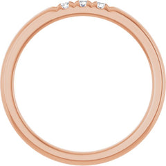 14K Rose 0.08 CTW Lab-Grown Diamond Anniversary Band 14K Rose 0.08 CTW Lab-Grown Diamond Anniversary Band