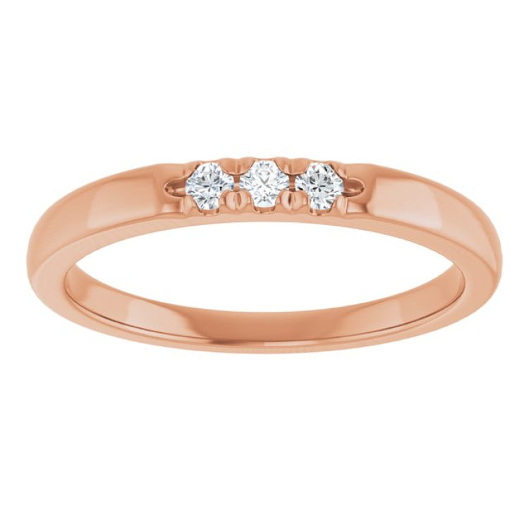 14K Rose 0.08 CTW Lab-Grown Diamond Anniversary Band 14K Rose 0.08 CTW Lab-Grown Diamond Anniversary Band