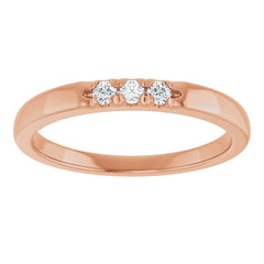 14K Rose 0.08 CTW Lab-Grown Diamond Anniversary Band 14K Rose 0.08 CTW Lab-Grown Diamond Anniversary Band