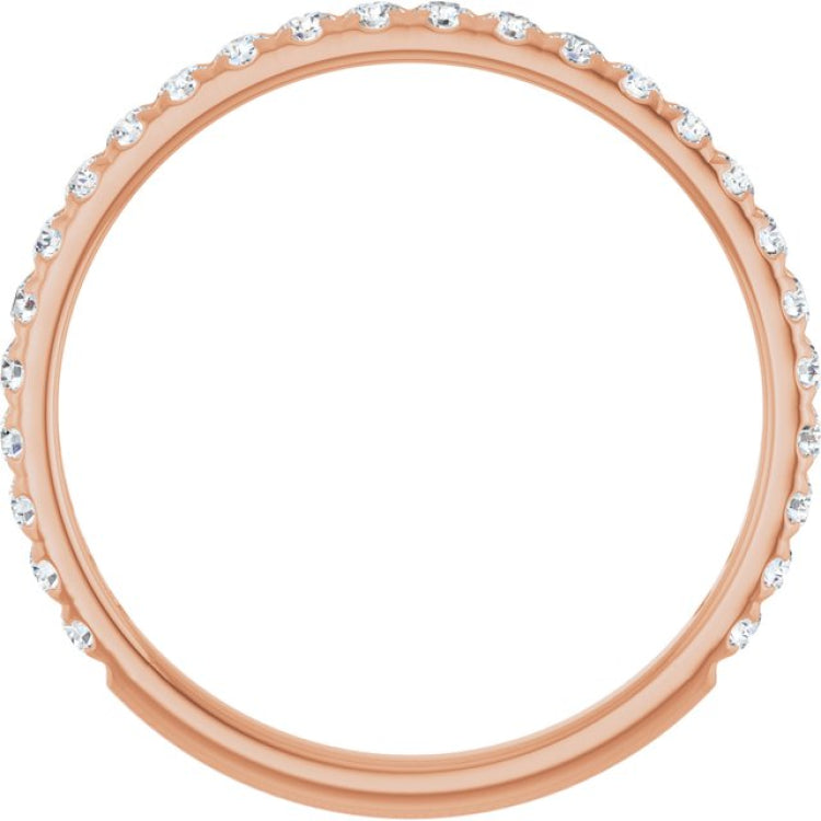 14K Rose 1/3 CTW Lab-Grown Diamond French-Set Anniversary Band 14K Rose 1/3 CTW Lab-Grown Diamond French-Set Anniversary Band