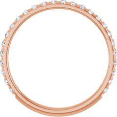 14K Rose 1/3 CTW Lab-Grown Diamond French-Set Anniversary Band 14K Rose 1/3 CTW Lab-Grown Diamond French-Set Anniversary Band