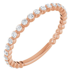 14K Rose 1/3 CTW Lab-Grown Diamond Anniversary Band 14K Rose 1/3 CTW Lab-Grown Diamond Anniversary Band