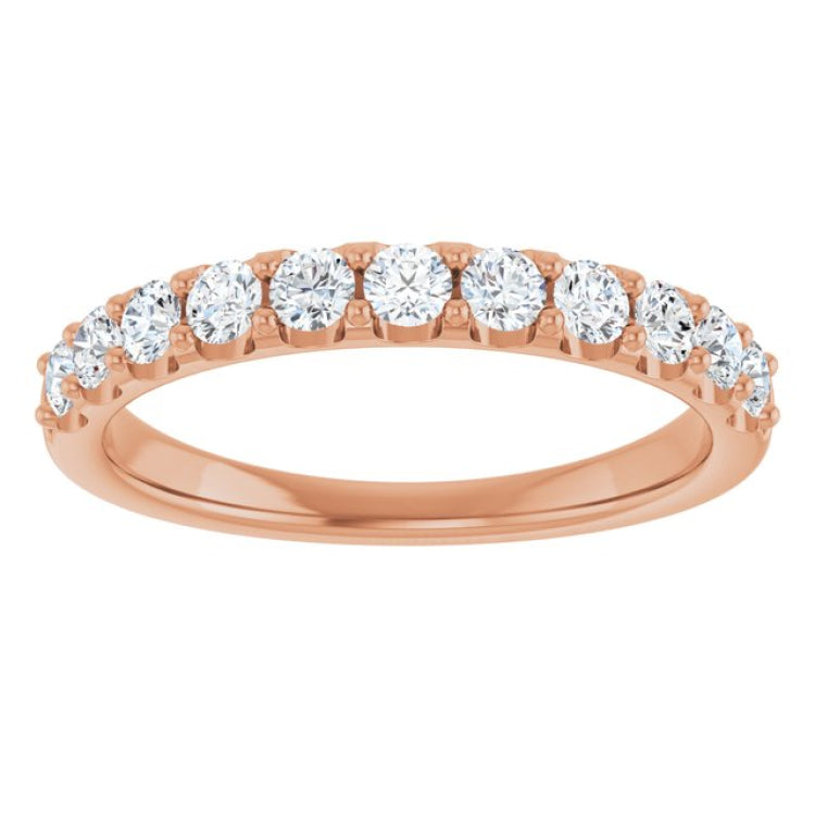 14K Rose 1/2 CTW Lab-Grown Diamond Anniversary Band 14K Rose 1/2 CTW Lab-Grown Diamond Anniversary Band