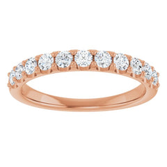 14K Rose 1/2 CTW Lab-Grown Diamond Anniversary Band 14K Rose 1/2 CTW Lab-Grown Diamond Anniversary Band