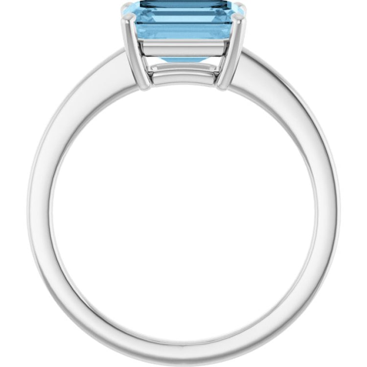 14K White Natural Sky Blue Topaz Ring 14K White Natural Sky Blue Topaz Ring
