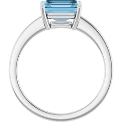 14K White Natural Sky Blue Topaz Ring 14K White Natural Sky Blue Topaz Ring