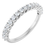 14K White 1/2 CTW Natural Diamond Anniversary Band