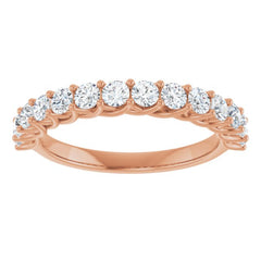 14K Rose 1/2 CTW Natural Diamond Anniversary  Band 14K Rose 1/2 CTW Natural Diamond Anniversary  Band