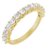 14K Yellow 7/8 CTW Natural Diamond Anniversary Band