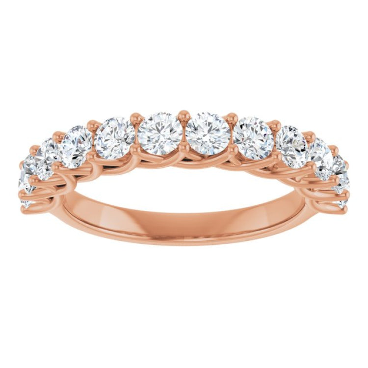 14K Rose 1 CTW Lab-Grown Diamond Anniversary Band 14K Rose 1 CTW Lab-Grown Diamond Anniversary Band