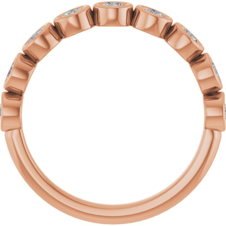 14K Rose 1/2 CTW Lab-Grown Diamond  Anniversary Band 14K Rose 1/2 CTW Lab-Grown Diamond  Anniversary Band