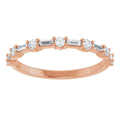 14K Rose 1/3 CTW Lab-Grown Diamond  Anniversary Band 14K Rose 1/3 CTW Lab-Grown Diamond  Anniversary Band