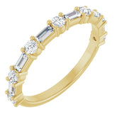 14K Yellow 5/8 CTW Lab-Grown Diamond Anniversary Band