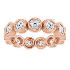 14K Rose 1 1/4 CTW Lab-Grown Diamond  Eternity Band Size 7 14K Rose 1 1/4 CTW Lab-Grown Diamond  Eternity Band Size 7