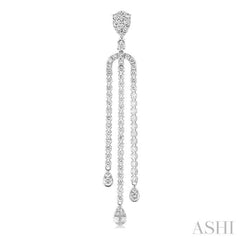 2 Ctw Lovebright Pear Shape Round Cut Diamond Dangle Earrings in 14K White Gold 2 Ctw Lovebright Pear Shape Round Cut Diamond Dangle Earrings in 14K White Gold