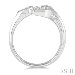 1/3 Ctw Lovebright Open Center Mixed Shape Mounts Round Cut Diamond Fashion Ring in 10K White Gold 1/3 Ctw Lovebright Open Center Mixed Shape Mounts Round Cut Diamond Fashion Ring in 10K White Gold