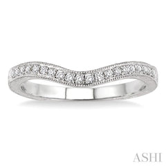 1/6 Ctw Round Cut Diamond Matching Wedding Band in 14K White Gold 1/6 Ctw Round Cut Diamond Matching Wedding Band in 14K White Gold