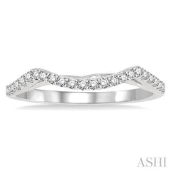 1/5 ctw Round Cut Diamond Wedding Band in 14K White Gold 1/5 ctw Round Cut Diamond Wedding Band in 14K White Gold