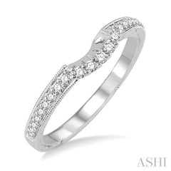 1/5 ctw Round Cut Diamond Wedding Band in 14K White Gold 1/5 ctw Round Cut Diamond Wedding Band in 14K White Gold