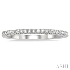 1/6 ctw Round Cut Diamond Wedding Band in 14K White Gold 1/6 ctw Round Cut Diamond Wedding Band in 14K White Gold