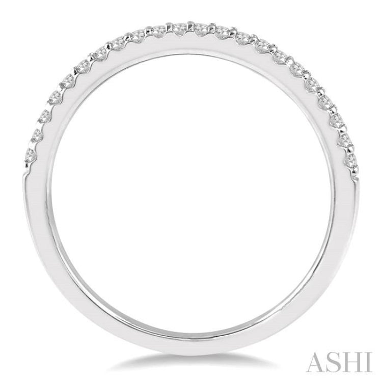 1/6 ctw Round Cut Diamond Wedding Band in 14K White Gold 1/6 ctw Round Cut Diamond Wedding Band in 14K White Gold