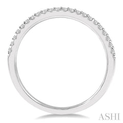1/6 ctw Round Cut Diamond Wedding Band in 14K White Gold 1/6 ctw Round Cut Diamond Wedding Band in 14K White Gold