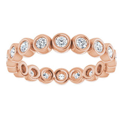 14K Rose 1/2 CTW Lab-Grown Diamond  Eternity Band Size 5.5 14K Rose 1/2 CTW Lab-Grown Diamond  Eternity Band Size 5.5