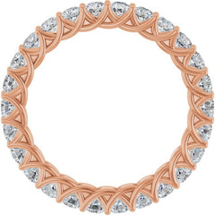 14K Rose 1 1/2 CTW Lab-Grown Diamond  Eternity Band 14K Rose 1 1/2 CTW Lab-Grown Diamond  Eternity Band