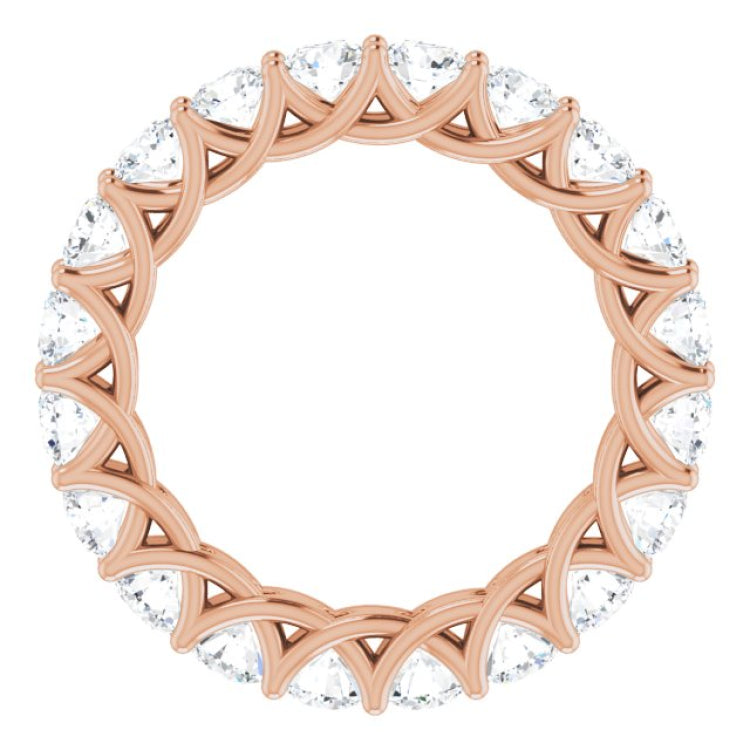 14K Rose 2 CTW Lab-Grown Diamond  Eternity Band 14K Rose 2 CTW Lab-Grown Diamond  Eternity Band