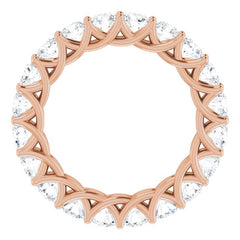 14K Rose 2 CTW Lab-Grown Diamond  Eternity Band 14K Rose 2 CTW Lab-Grown Diamond  Eternity Band