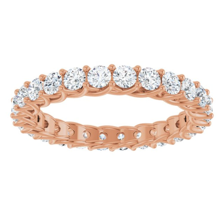 14K Rose 1 1/2 CTW Lab-Grown Diamond  Eternity Band 14K Rose 1 1/2 CTW Lab-Grown Diamond  Eternity Band