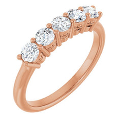 14K Rose 1/2 CTW Lab-Grown Diamond  Anniversary Band 14K Rose 1/2 CTW Lab-Grown Diamond  Anniversary Band