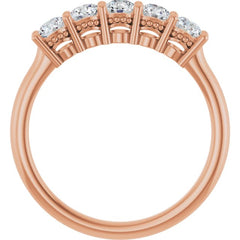 14K Rose 1/2 CTW Lab-Grown Diamond  Anniversary Band 14K Rose 1/2 CTW Lab-Grown Diamond  Anniversary Band