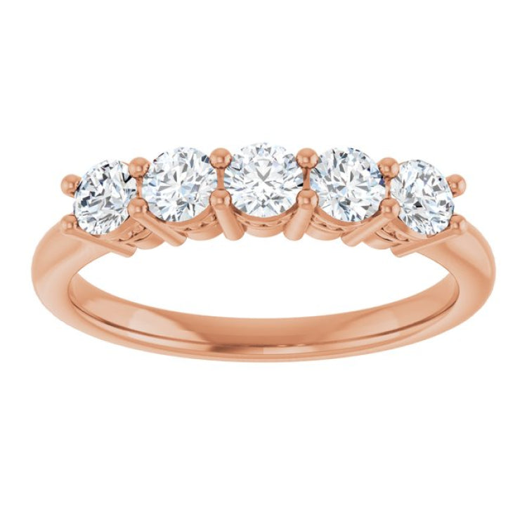 14K Rose 1/2 CTW Lab-Grown Diamond  Anniversary Band 14K Rose 1/2 CTW Lab-Grown Diamond  Anniversary Band