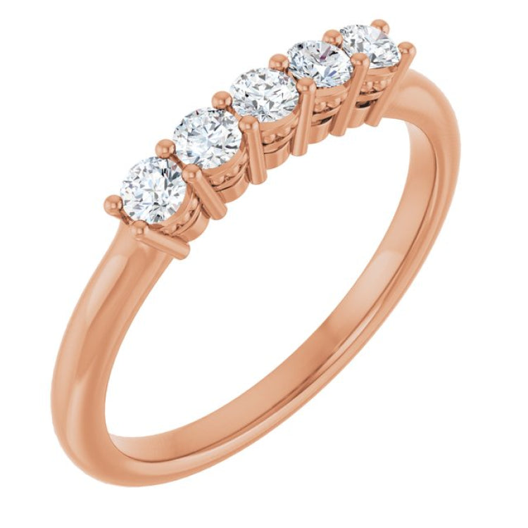 14K Rose 1/3 CTW Lab-Grown Diamond  Anniversary Band 14K Rose 1/3 CTW Lab-Grown Diamond  Anniversary Band