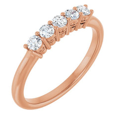 14K Rose 1/3 CTW Lab-Grown Diamond  Anniversary Band 14K Rose 1/3 CTW Lab-Grown Diamond  Anniversary Band