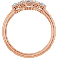 14K Rose 1/3 CTW Lab-Grown Diamond  Anniversary Band 14K Rose 1/3 CTW Lab-Grown Diamond  Anniversary Band