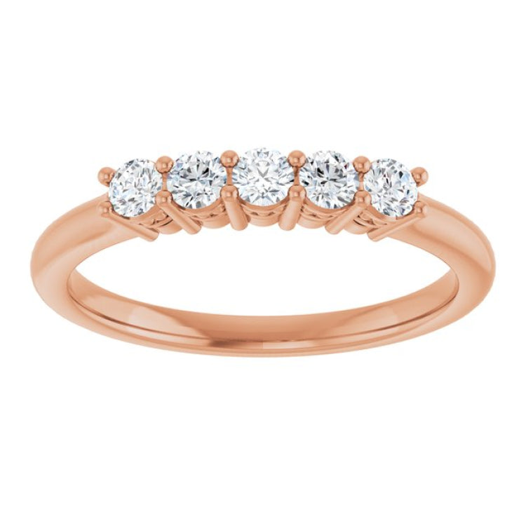 14K Rose 1/3 CTW Lab-Grown Diamond  Anniversary Band 14K Rose 1/3 CTW Lab-Grown Diamond  Anniversary Band