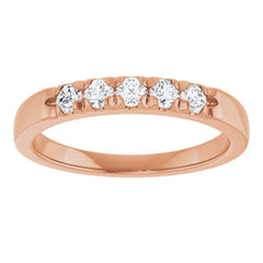 14K Rose 1/3 CTW Lab-Grown Diamond French-Set Anniversary Band 14K Rose 1/3 CTW Lab-Grown Diamond French-Set Anniversary Band