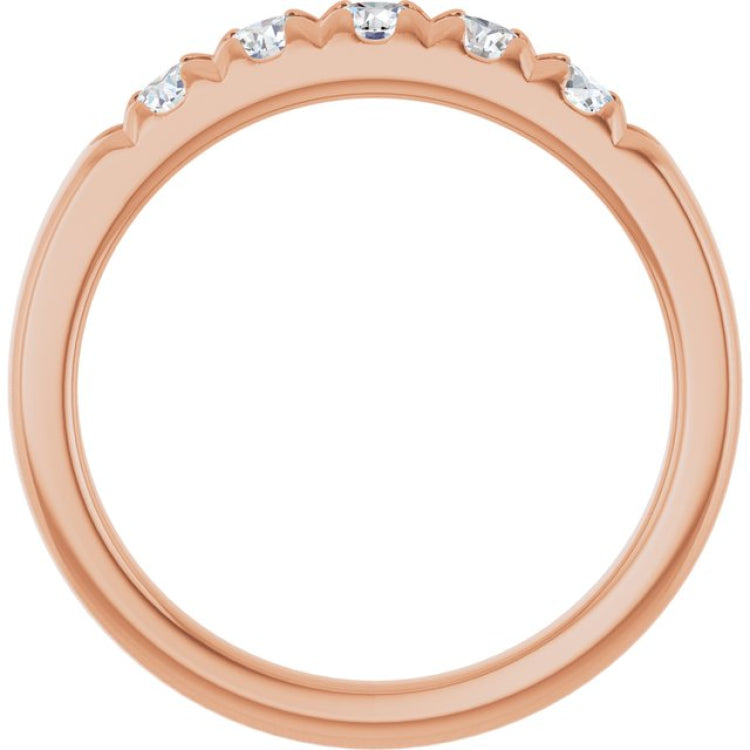 14K Rose 1/2 CTW Lab-Grown Diamond French-Set Anniversary Band 14K Rose 1/2 CTW Lab-Grown Diamond French-Set Anniversary Band