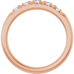 14K Rose 1/2 CTW Lab-Grown Diamond French-Set Anniversary Band 14K Rose 1/2 CTW Lab-Grown Diamond French-Set Anniversary Band