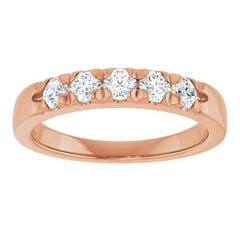 14K Rose 1/2 CTW Lab-Grown Diamond French-Set Anniversary Band 14K Rose 1/2 CTW Lab-Grown Diamond French-Set Anniversary Band
