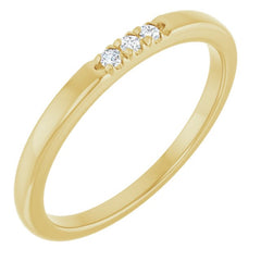 14K Yellow .05 CTW Lab-Grown Diamond  Anniversary Band 14K Yellow .05 CTW Lab-Grown Diamond  Anniversary Band