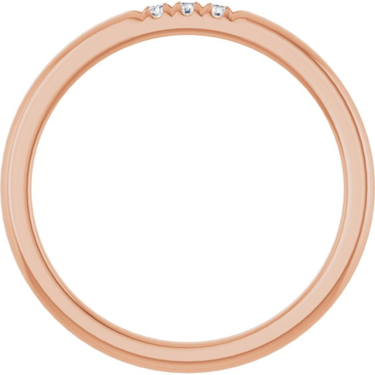 14K Rose .05 CTW Lab-Grown Diamond  Anniversary Band 14K Rose .05 CTW Lab-Grown Diamond  Anniversary Band