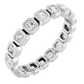 Platinum 1 1/6 CTW Natural Diamond Eternity Band Size 6.5