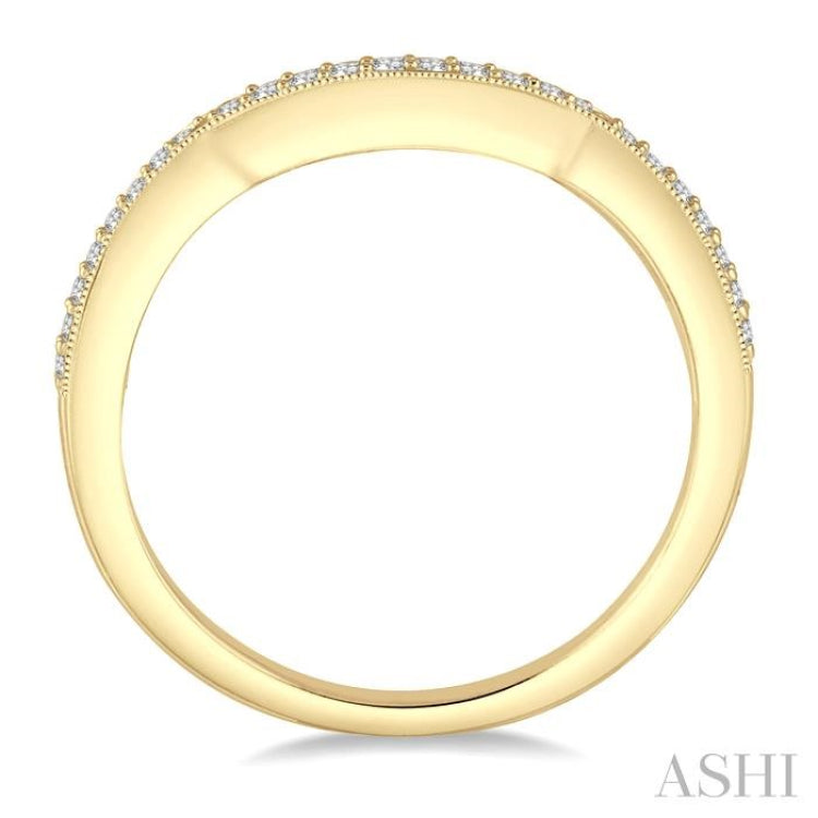 1/6 ctw Round Cut Diamond Wedding Band in 14K Yellow Gold 1/6 ctw Round Cut Diamond Wedding Band in 14K Yellow Gold